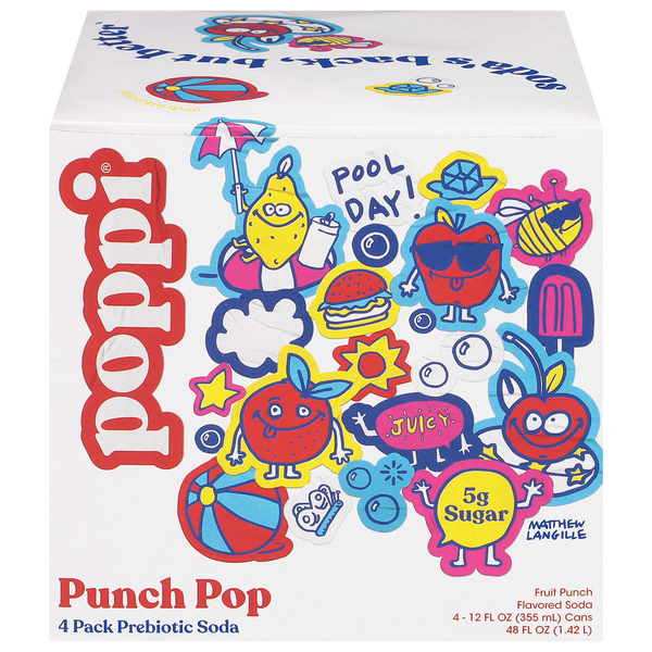 Poppi Punch Pop Prebiotic Soda, 4 Pk | Hy-Vee Aisles Online