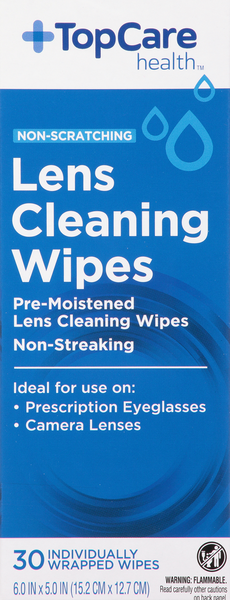 TopCare Lens Cleaning Wipes, Non-Scratching