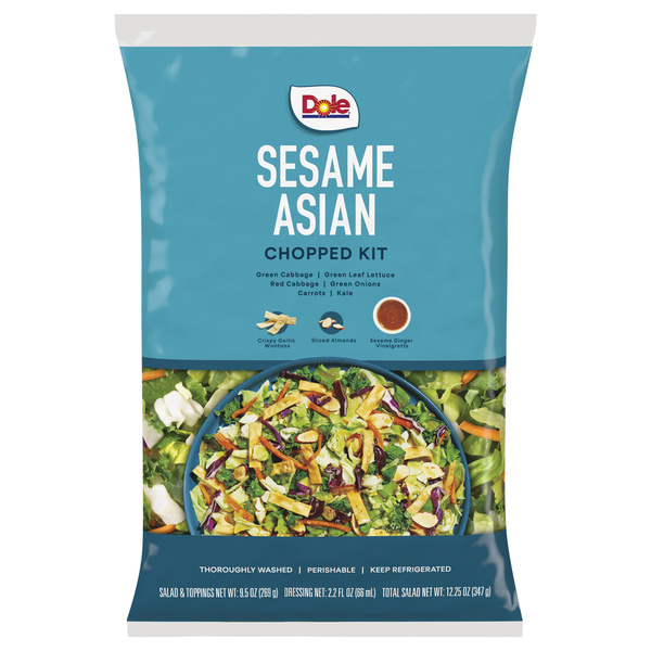 Dole Sesame Asian Chopped Salad Kit, 12.25oz | Hy-Vee Aisles