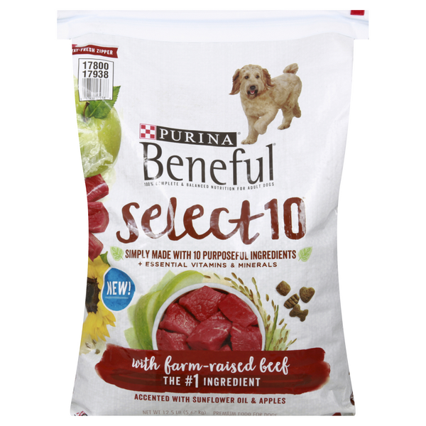 Purina select dog store food