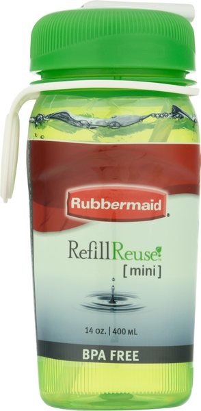 Rubbermaid Leak-Proof Sip Kids Water Bottle 14 oz Tiki Flowers