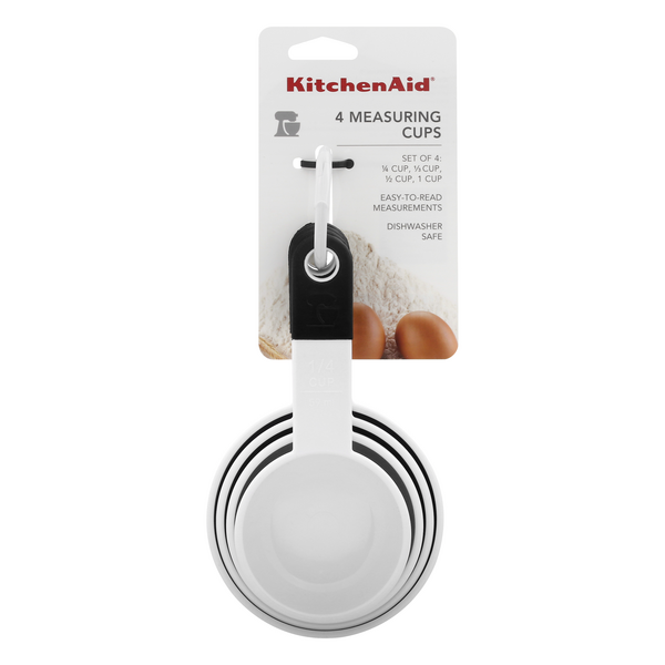 KitchenAid Measuring Cups - White/Black, 4 pc - Mariano's