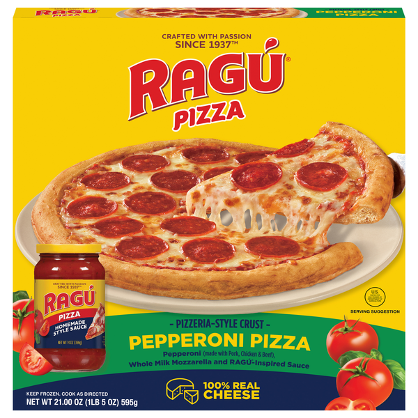 Ragu Pizzeria-Style Crust Pepperoni Pizza 21.00 oz | Hy-Vee Aisles