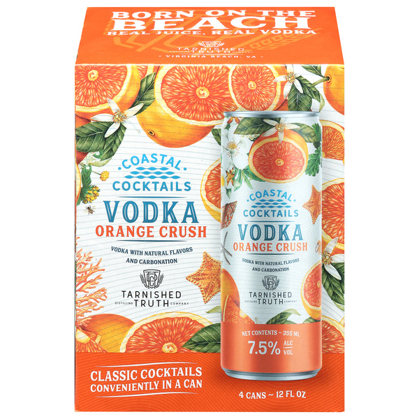 Coastal Cocktails Orange Crush Vodka 4 - 12 fl oz Cans | Hy-Vee