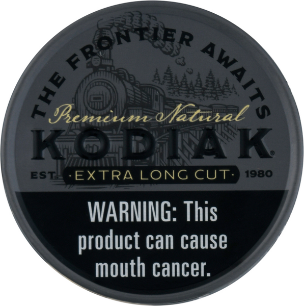 Kodiak Premium Natural Extra Long Cut Moist Snuff 1.2 oz