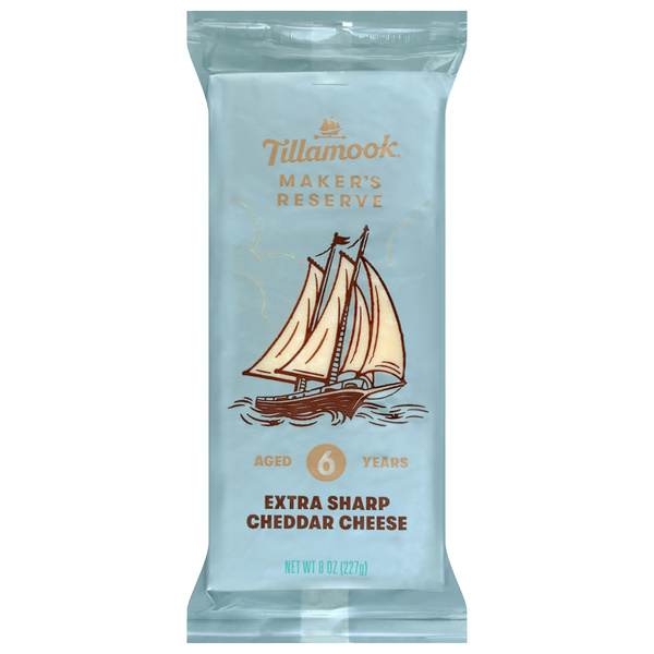 Tillamook Maker's Reserve Aged 6 Years Extra Sharp Cheddar Cheese
