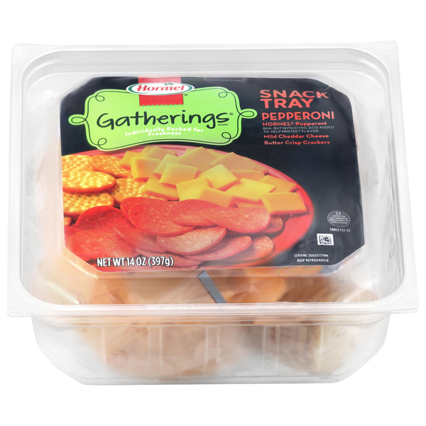 HORMEL GATHERINGS Snack Tray Pepperoni and Cheese, 14 OZ | Hy-Vee