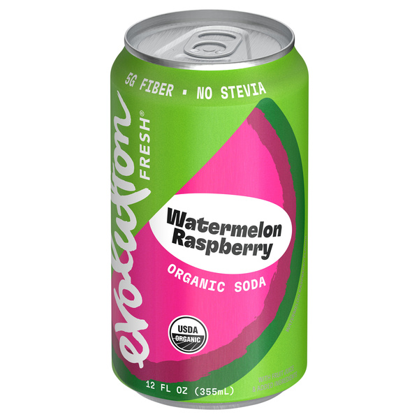 Evolution Soda Watermelon Raspberry Evolution Fresh Watermelon Raspberry Organic Soda | Hy-Vee Aisles ...