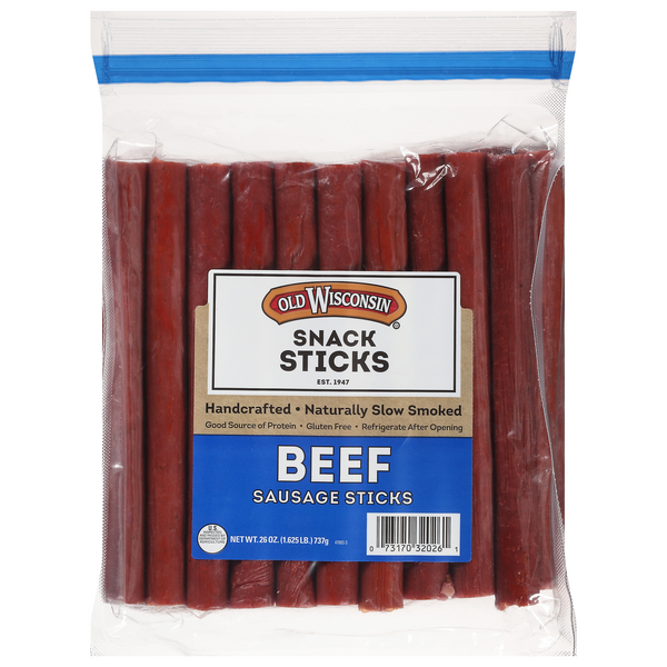 Big Sausage Beef Snack Stick Pack 3 oz, 12 Pack – Best of Wisconsin Shop