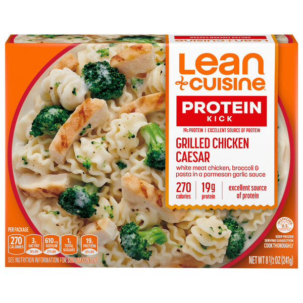 Lean Cuisine Frozen Meal Grilled Chicken Caesar, Protein Kick