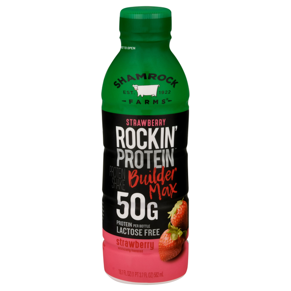 Shamrock Farms Rockin Protein Builder Max 50G Strawberry Protein