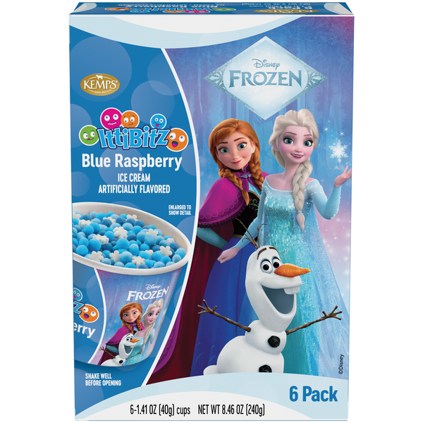 Kemps Ittibitz Blue Raspberry, 6-1.4 fl oz Cups | Hy-Vee Aisles
