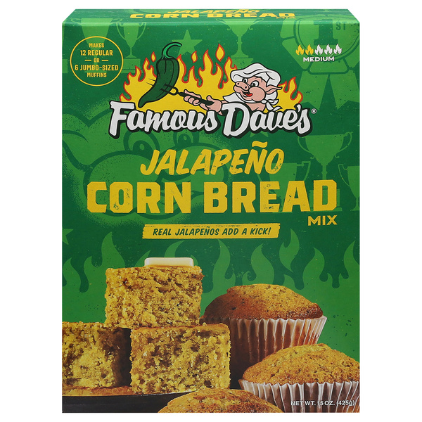 Famous Dave's Jalapeño Corn Bread Mix 15 oz | Hy-Vee Aisles Online