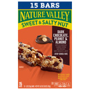 Nature Valley Sweet & Salty Nut Dark Chocolate Peanut & Almond Chewy Granola Bars Family Pack 15-1.2 oz Bars