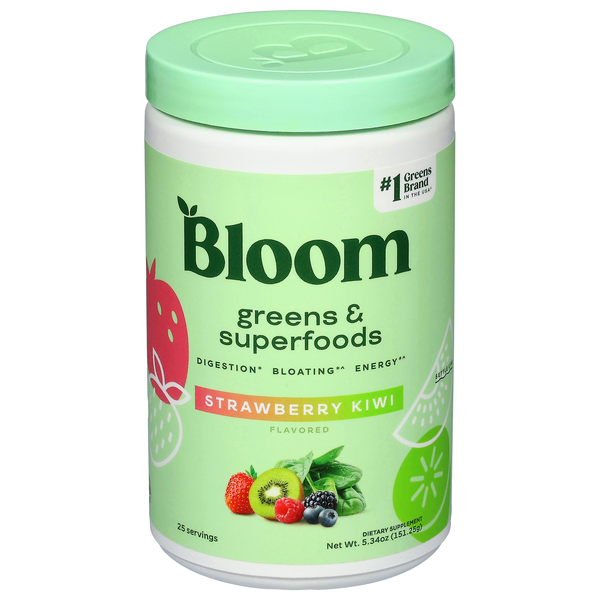 Bloom Greens & Superfoods, Strawberry Kiwi | Hy-Vee Aisles Online