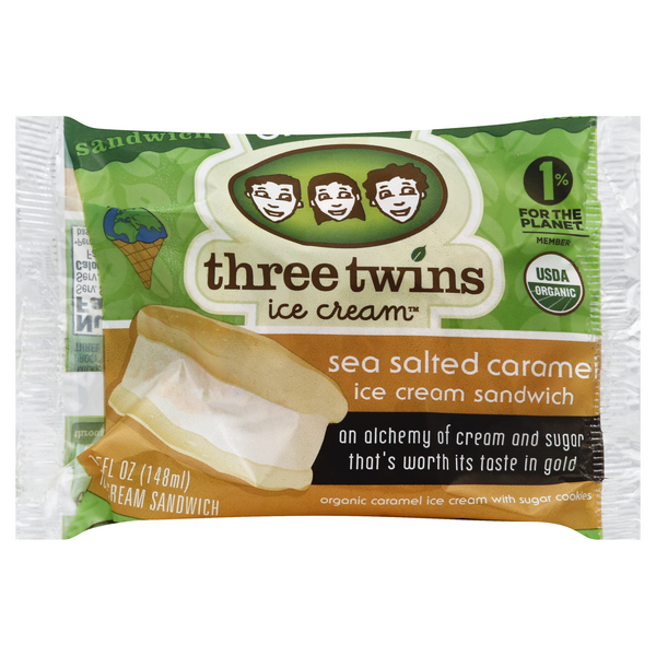 twins_mamaさま♡おまとめ3点 美品】SLOBE IENA☆5Gメッシュ Three Twins Organic Ice Cream Sandwich Sea Salted Caramel | Hy-Vee