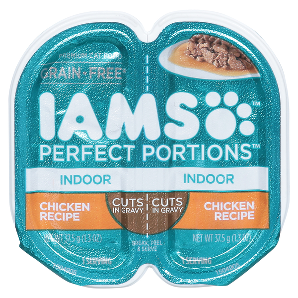 IAMS Perfect Portions Cuts in Gravy Indoor Chicken Recipe Premium