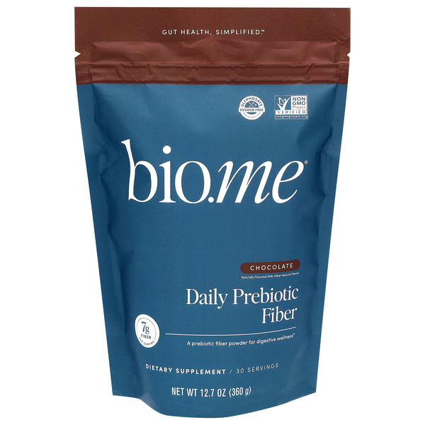 Bio.me Chocolate Daily Prebiotic Fiber 12.7 oz | Hy-Vee Aisles Online ...