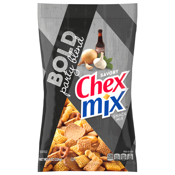 Chex Mix Bold Garlic and Herb Snack Mix, Snacks, 8 oz | Hy-Vee