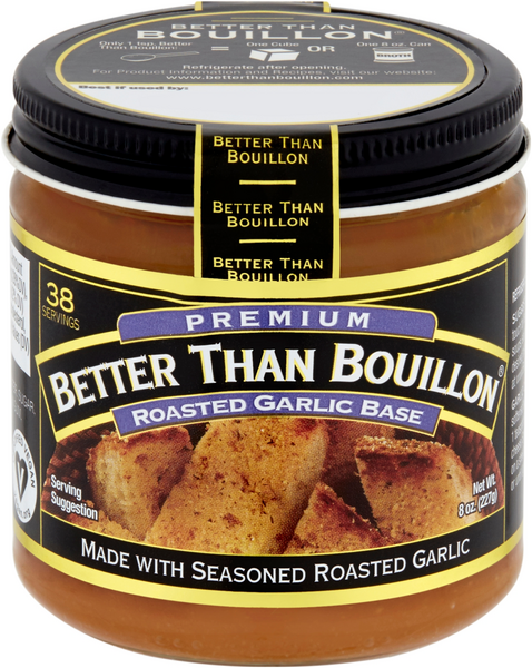 Better Than Bouillon Garlic Base, Premium, Roasted - 8 oz