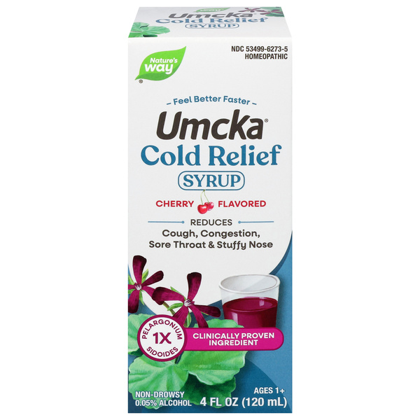 Umcka Ages 1+ Cherry Flavored Cold Relief Syrup 4 fl oz | Hy-Vee