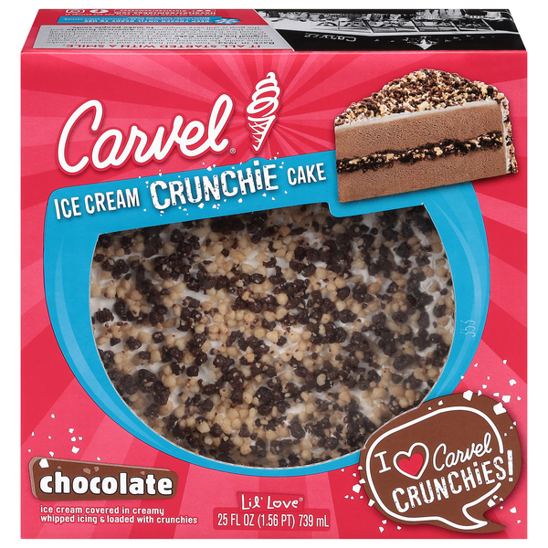 Carvel Lil' Love Chocolate Ice Cream Crunchie Cake | Hy-Vee Aisles