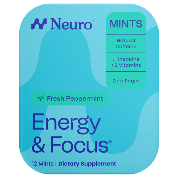 Neuro Energy & Focus Peppermint Fresh Mints 12 Pieces | Hy-Vee