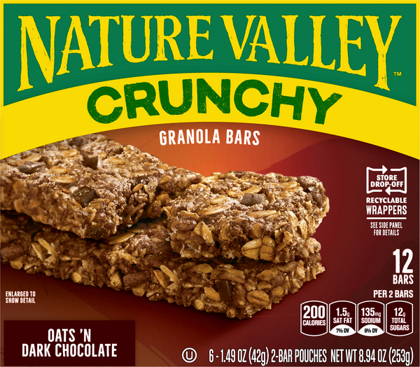 Nature Valley Granola Bars Crunchy Peanut Butter - 6-1.49 Oz - Safeway