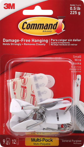 Command Wire Hooks, General Purpose, Small, Multi-Pack
