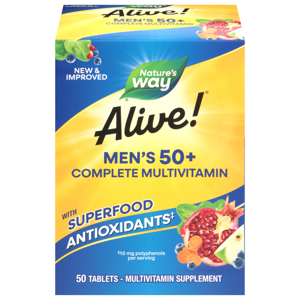 Alive! Complete Multivitamin Men's Tablets | Hy-Vee Aisles Online ...