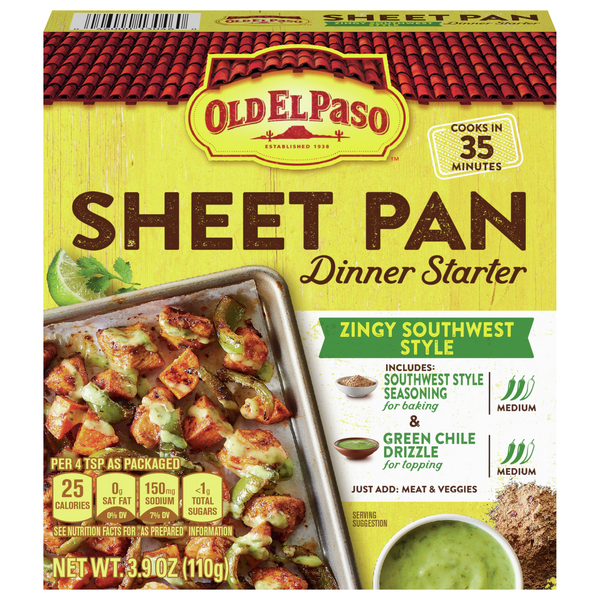 Old El Paso Sheet Pan Dinner Starter, Zingy Southwest Style | Hy