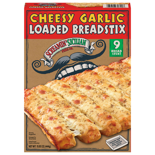 Screamin' Sicilian Pizza Co. Loaded Cheesy Garlic Breadstix 9 ea