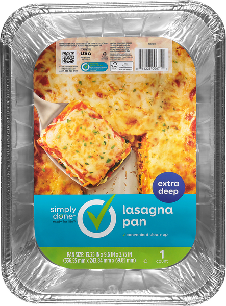 Simply Done Pan, Lasagna, Extra Deep  Hy-Vee Aisles Online Grocery Shopping