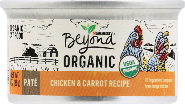 Purina Beyond Organic Pate Cat Food Chicken Carrot Recipe Pate