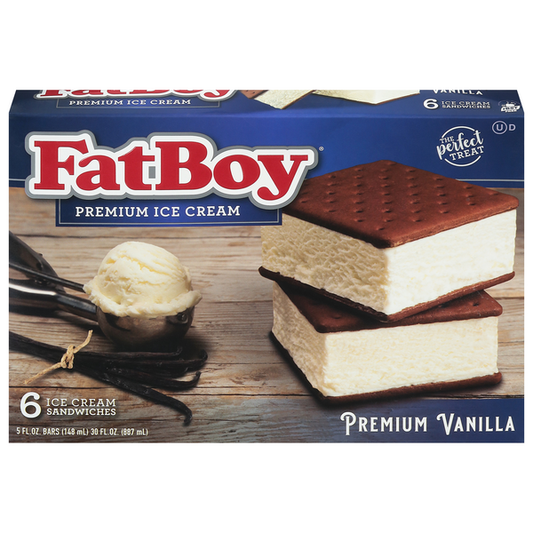 FatBoy Ice Cream Sandwich 6-5 Fl Oz | Hy-Vee Aisles Online Grocery
