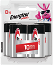 Energizer MAX Alkaline D Batteries, 4 Pack