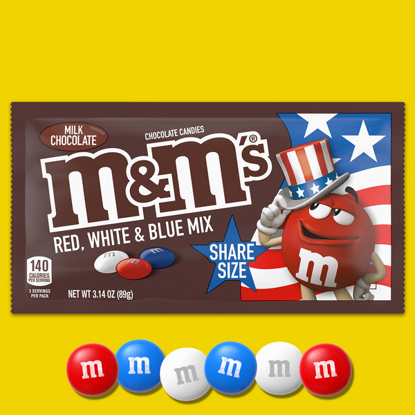  M&M'S Red, White & Blue Milk Chocolate Candy America