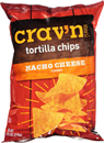Crav'N Flavor Tortilla Chips, Nacho Cheese Flavored