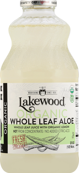 Lakewood Organic Whole Leaf Aloe Juice | Hy-Vee Aisles Online Grocery  Shopping