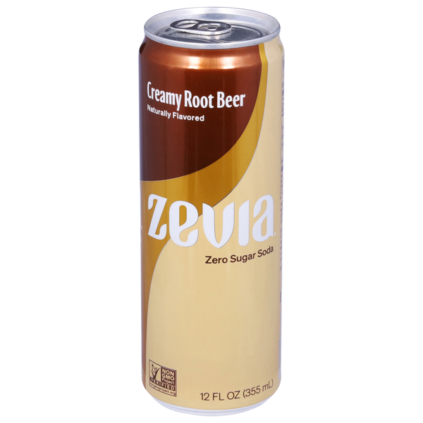 Zevia Soda, Zero Sugar, Creamy Root Beer | Hy-Vee Aisles Online