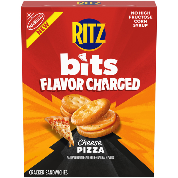 Nabisco Ritz Bits Flavor Charged Cheese Pizza Sandwich Crackers