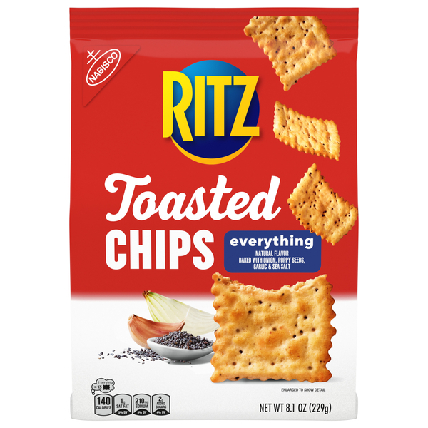 Ritz Toasted Chips Everything Crackers, Party Snacks | Hy-Vee