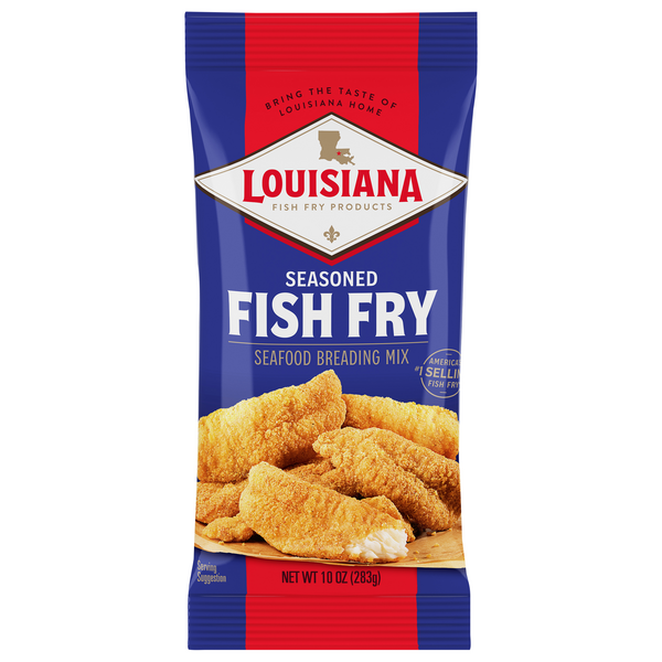 Louisiana Fish Fry Products 3 Flavor 6 Package Variety Bundle: (2) Lousiana Caju