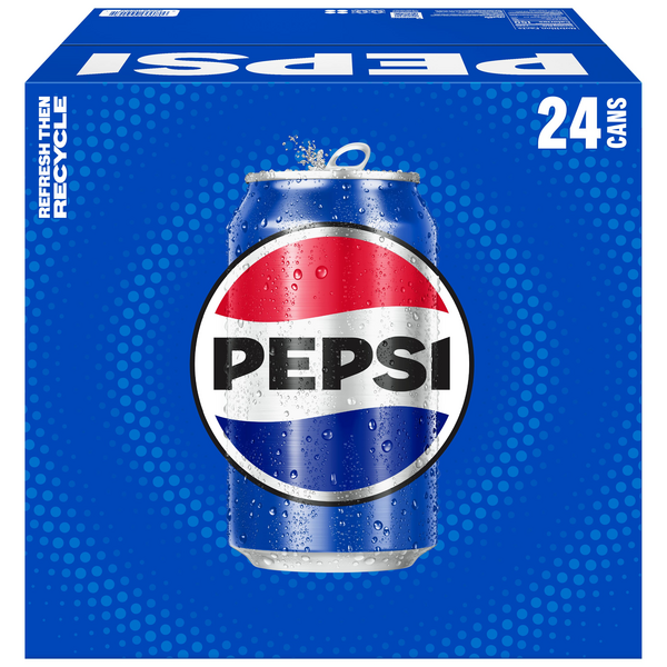 Pepsi Soda Cola 12 Fl Oz, 24 Count | Hy-Vee Aisles Online Grocery