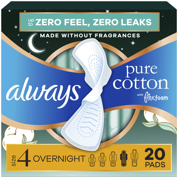 プロフみてねcotton Always Pure Cotton Overnight With Wings | Hy-Vee Aisles Online