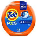 Tide PODS Laundry Detergent Original Designed for Regular and HE Washers 42Ct