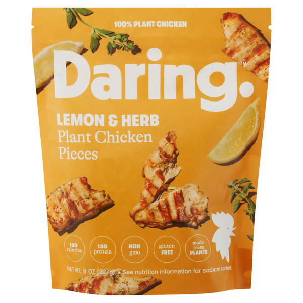 Daring Lemon & Herb Plant Chicken Pieces 8 oz | Hy-Vee Aisles