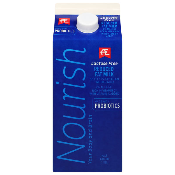 AE Nourish Lactose Free 2 Reduced Fat Milk with Probiotics | Hy