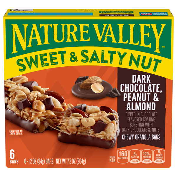 Nature Valley Sweet & Salty Nut Dark Chocolate, Peanut & Almond