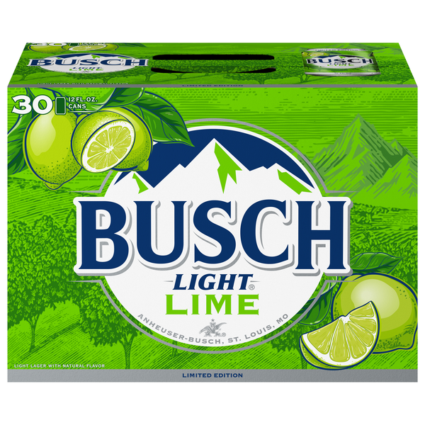 Busch Light Lime Lager 30Pk | Hy-Vee Aisles Online Grocery Shopping